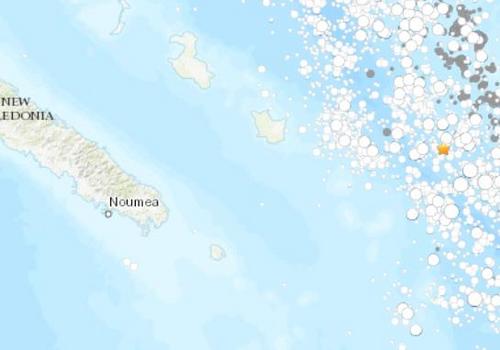 南太平洋新喀里多尼亚岛附近海域发生6.8级地震