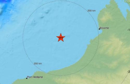 澳大利亚西北部海域发生6.4级左右地震