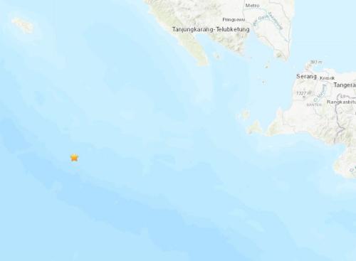 印尼西南部海域发生5.0级地震震源深度10公里
