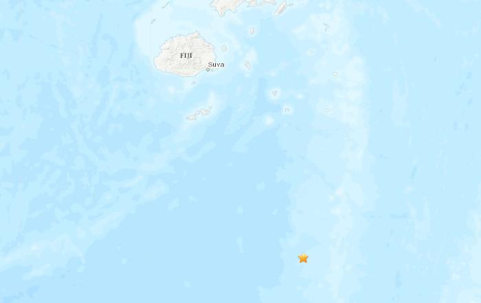 斐济群岛东南海域发生6.5级地震震源深度582.9公里