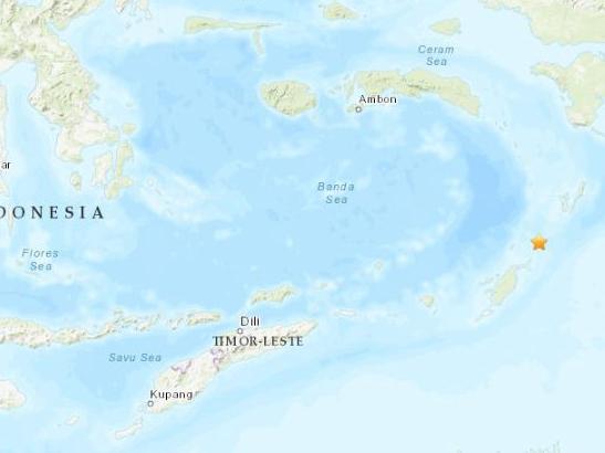 印尼阿图尔西南发生5.0级地震震源深度10公里