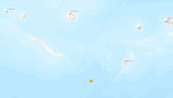 美阿拉斯加附近海域发生5.7级地震震源深度4千米