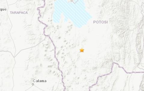 玻利维亚西南部发生4.5级地震震源深度198.9千米