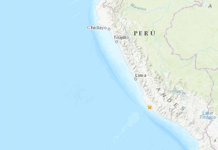秘鲁近海连发3次5级以上地震暂无人员伤亡消息
