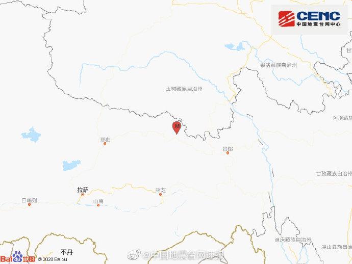 西藏昌都市丁青县发生3.1级地震震源深度8千米