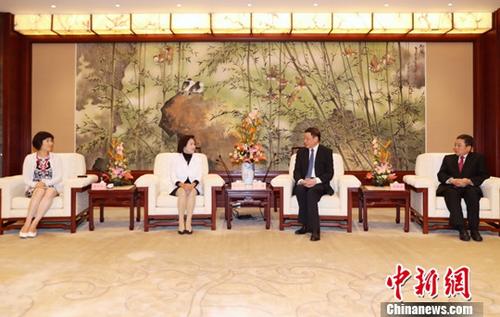 上海市市长会见台湾宜兰、台东、花莲参访团一行